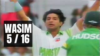 Wasim Akram Destroys South Africa With Super Bowling in a Thriller  Best Swing Bowling  Pak vs SA [upl. by Blanka]