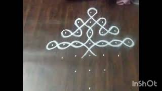 very easy and creative 🌺kambi kolam 🌺7dots1🌺easy muggulu 🌺🌺🌺 [upl. by Eceirahs262]