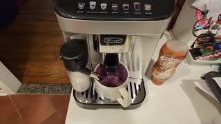 Get Steamed Milk from Delonghi Magnifica EVO Without Pulling Espresso Shot [upl. by Egduj124]