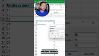 Agrupar idades no Excel excelbr excel dashboard [upl. by Button933]