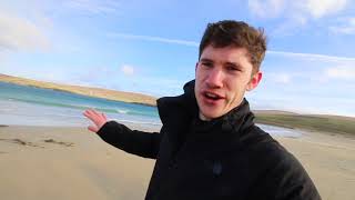 St Ninians Isle Beach in Shetland a natural tombolo and the site of a pictish treasure find [upl. by Uile]