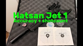 Hatsan Jet 1 accuracy and shotcount pcp air pistol [upl. by Aniez]