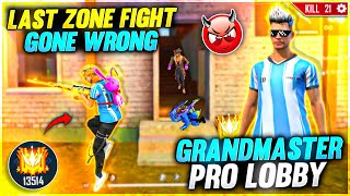 Unexpected Last Zone Situation On Grandmaster 13000 Score Lobby 🤬 Gone Wrong😢  Garena Free Fire [upl. by Snook]