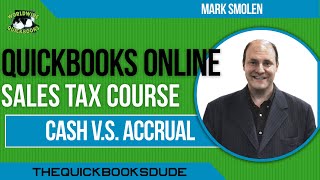 Sales Tax Cash VS Accrual Basis Changing In QuickBooks Online Reports [upl. by Catha412]