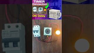 ON Delay Timer Connection with 220 VAC Load ondelaytimer shorts timerconnection [upl. by Toll786]