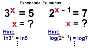 PreCalculus  Logarithmic amp Exponential Functions 1 of 20 x for 3x5 and 2x17 [upl. by Stichter]