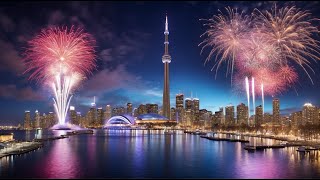 Harbourfront Toronto New Year Fireworks 2024 [upl. by Amerd]