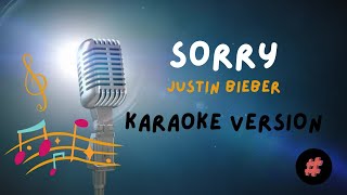 KARAOKE VERSION  SORRY  JUSTIN BIEBER  viralvideo [upl. by Huebner]