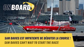 Sam Davies impatiente de débuter la course  New York Vendée 2024 [upl. by Bessie]