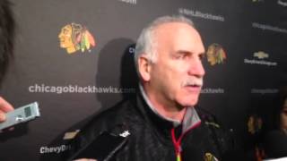 Quenneville on Blackhawks recent upanddown scoring and performance [upl. by Emorej]