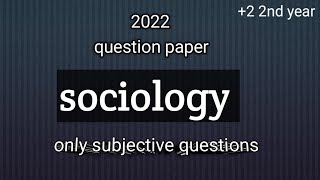 sociology question paper sambalpuruniversity [upl. by Reckford780]