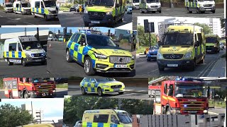 The Liverpool Riots Of 2024  Compilation Of Emergency Vehicles Responding [upl. by Anyer]