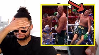 😵 TYSON FURY MAULED amp KNOCKED SPARK OUT BY OLEKSANDR USYK FURY VS USYK FIGHT REACTION [upl. by Llednek]