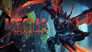 League Skins  Mecha KhaZix Ability Effects Animations amp Emotes [upl. by Duwalt]