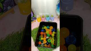 Making Big Orbeeze Ball Water Lamp Light🍡🪔💫 shorts asmulticreativity diy crafts [upl. by Sheryle]