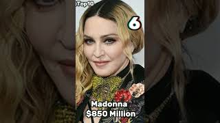 Top 10 Richest Musicians in the World 🌎 2024 money musicians viral [upl. by Nenad]