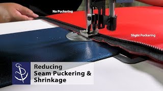 Reducing Seam Puckering amp Shrinkage when Sewing [upl. by Neelyt]