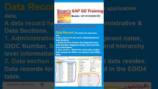 IDOC Data Record EDID4  Interview Questions  Sivans SAP SD Training [upl. by Cas]