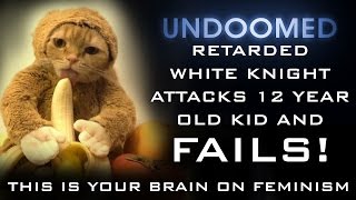 Retarded White Knight attacks 12 year old kid and FAILS [upl. by Alokin]