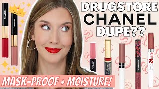 Do DRUGSTORE DUPES Exist for CHANEL Le Rouge Duo Ultra Tenue Lipstick [upl. by Gilcrest]