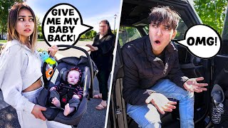 STEALING A WOMANS BABY IN FRONT OF MY FIANCÉ PRANK HE GOES CRAZY [upl. by Elset]