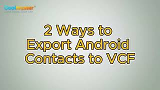 How to Export Android Contacts to VCF vCard File Solved [upl. by Nageem963]