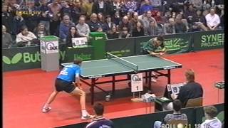 Tischtennis Bundesliga Jörg Roßkopf vs Timo Boll Feb 1999 [upl. by Wojcik183]