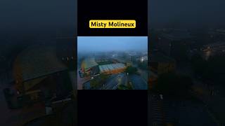 A misty Molineux drone wwfc football wolverhampton wearewolves wolves wolverhamptonwanderers [upl. by Elwaine]