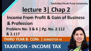 How to calculate Taxable Income from Business  Chapter 2 Problem No 3 amp 6 Pg No 2112 [upl. by Geller]