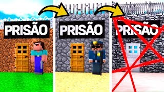 DE PRISÃO NOOB A PRISÃO PRO NO MINECRAFT  VOCÊ CONSEGUE ESCAPAR DESSA PRISÃO [upl. by Merwin]