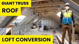 GIANT Truss Roof Loft Conversion Update [upl. by Eidahs]