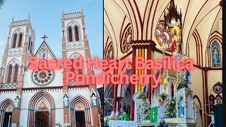 Sacred Heart Basilica pondicherry sacredheart basilica jesus sacred catholicchurch [upl. by Hermie677]