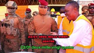 le capitaine Ibrahim Traoré Usine de raffinerie d’or au Burkina Faso leaders LAES [upl. by Westney]