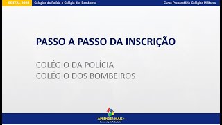 Inscrição 2024  Passo a passo das inscrição Colégios Militares [upl. by Ruosnam]