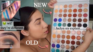 Comparing my old vs new Jaclyn Hill Palette theyre different [upl. by Aikenahs]