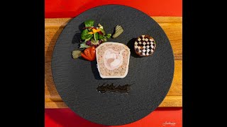 TERRINE DE LAPIN AUX PISTACHES amp MEDAILLONS DE FOIE A LARMAGNAC [upl. by Balcke]