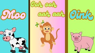 Guess the Animal Sounds  Animal Sounds Song  Animal sounds for Toddlers [upl. by Asalocin501]