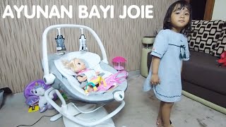 Unboxing amp Review Swing Ayunan Bayi Elektrik Otomatis Joie Meet Sansa 2 in 1 Rocker Petite City [upl. by Nrobyalc412]