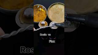 Soldering rosin vs flux satisfying video electronic [upl. by Lesser]