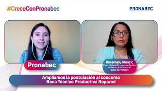 Ampliamos la postulación al concurso Beca Técnico Productiva Repared [upl. by Ardnusal]