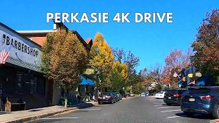 Explore Perkasie A 4K Scenic Drive in Bucks County Pennsylvania [upl. by Laehctim490]