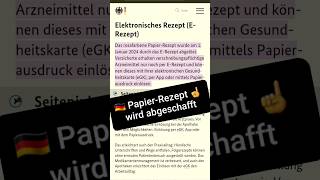 ERezept in Apotheke pflicht 💊 Gematik App statt Papierrezept ab 112024 [upl. by Htebharas]