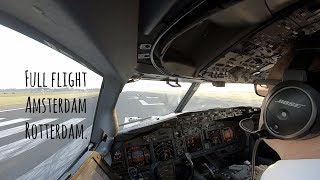 Ferry flight from Schiphol runway 36L to Rotterdam landing runway 24 [upl. by Hyacinthie729]