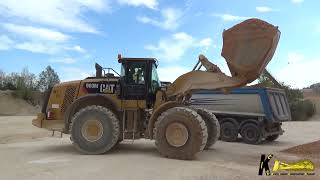 CATERPILLAR 980M WHEEL LOADER Loading TRUCKS pt2 [upl. by Hultin564]