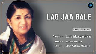 Lag Ja Gale Lyrics  Lata Mangeshkar RIP  Manoj Kumar Helen Prem Chopra  Woh Kaun Thi [upl. by Atnwahsal]