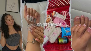 Maintenance Vlog  Hair Toes Eyebrows Nails Skincare Target Run ‘ more [upl. by Salohcim721]