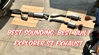 Explorer ST BEST sounding exhaust [upl. by Airdnaxela]