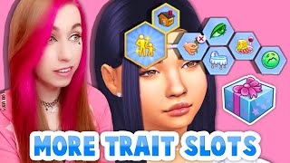 WE FINALLY HAVE MORE TRAIT SLOTS😍 Give Your Sims 5 Traits In Create A Sim Mod [upl. by Roslyn]