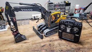 RC excavator Volvo EC160E Double E  APK Hydraulic conversion  wuehlboxcom [upl. by Hodosh]