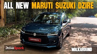 Maruti Suzuki Dzire Walkaround Video  Exterior Highlights  Interior  Powertrain  Promeet Ghosh [upl. by Ahab137]